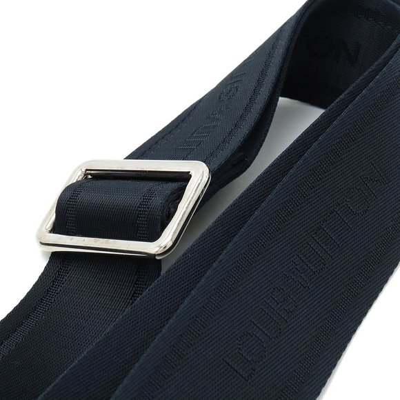 LOUIS VUITTON Taiga Roman MM Shoulder Bag Leather Men's Bol Dark Navy M32624 - Picture 5 of 9